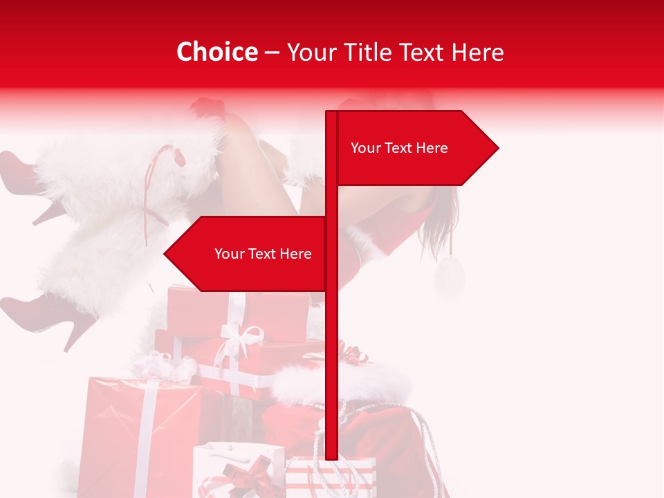 December Model Santa PowerPoint Template