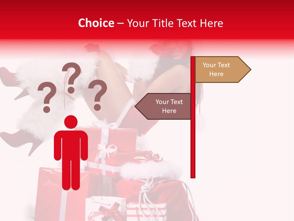 December Model Santa PowerPoint Template