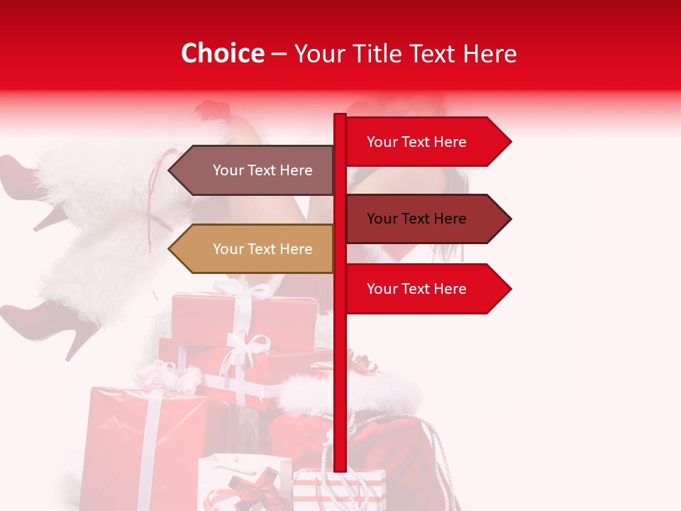 December Model Santa PowerPoint Template