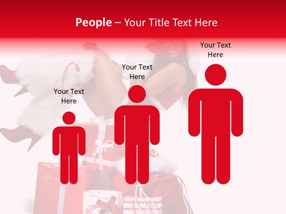 December Model Santa PowerPoint Template