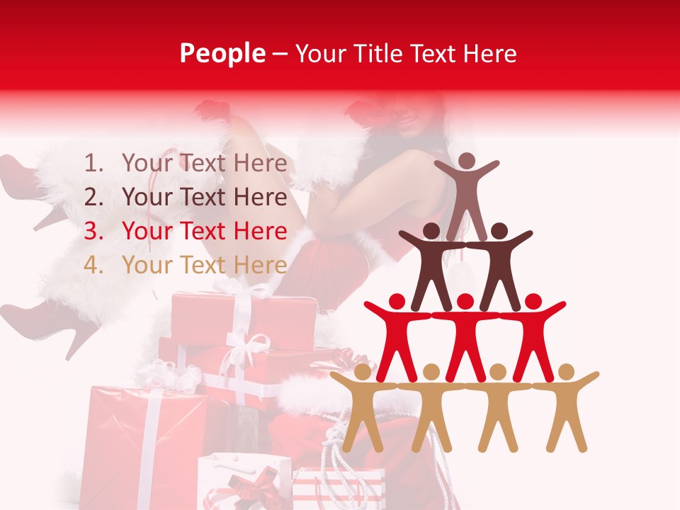 December Model Santa PowerPoint Template
