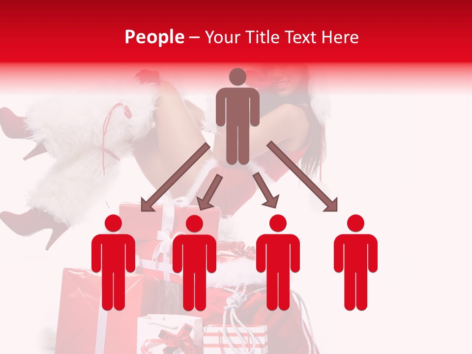 December Model Santa PowerPoint Template