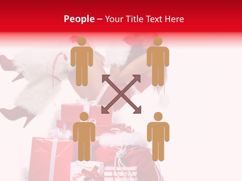 December Model Santa PowerPoint Template