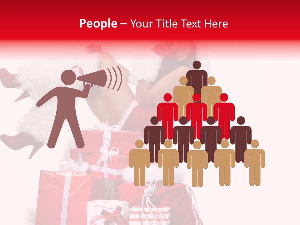 December Model Santa PowerPoint Template