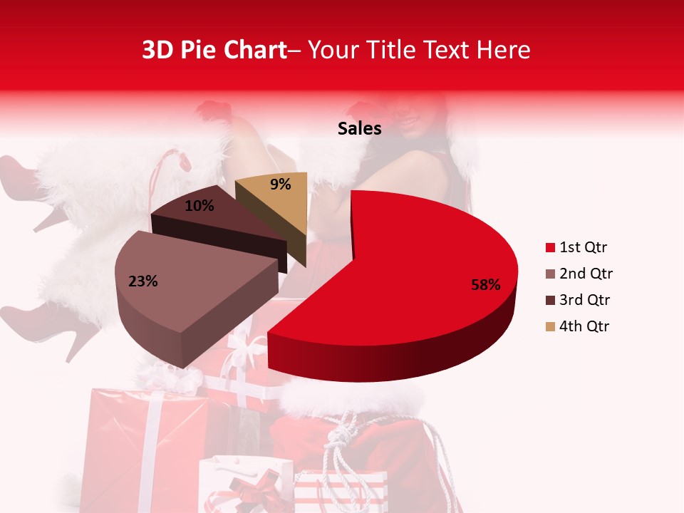 December Model Santa PowerPoint Template
