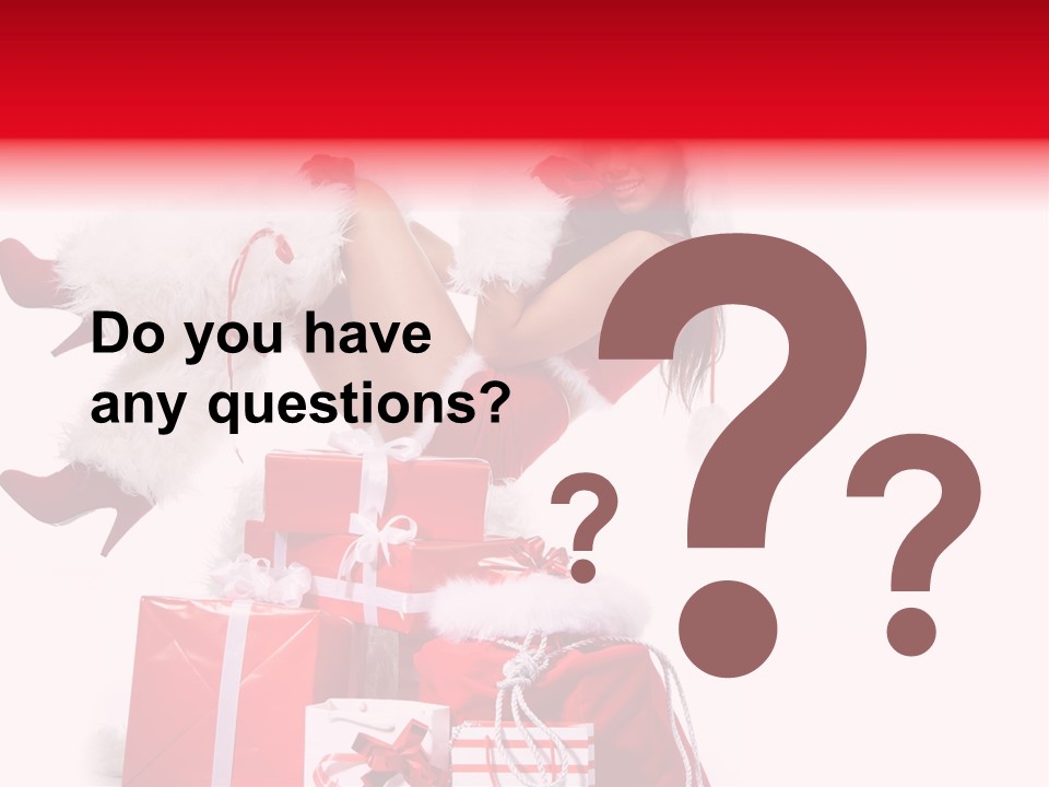 December Model Santa PowerPoint Template