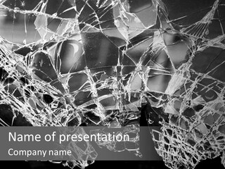 Reflection Vandalism Demolished PowerPoint Template