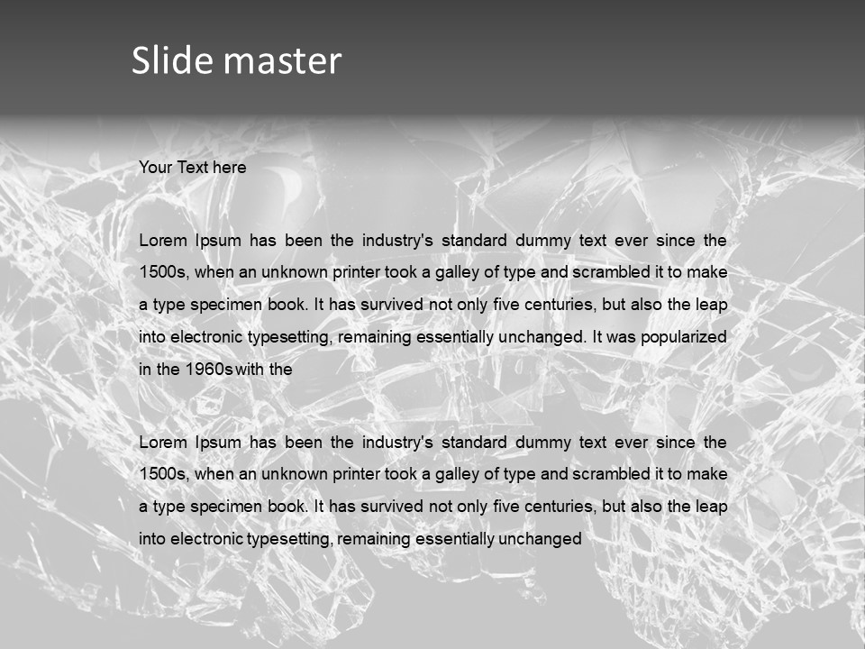 Reflection Vandalism Demolished PowerPoint Template