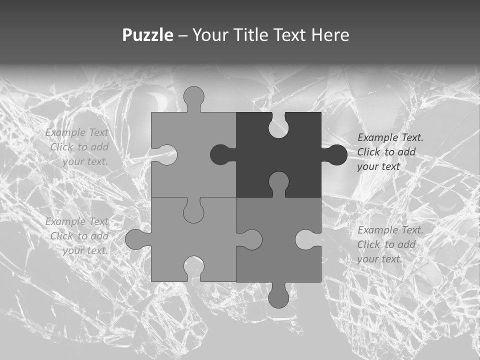 Reflection Vandalism Demolished PowerPoint Template