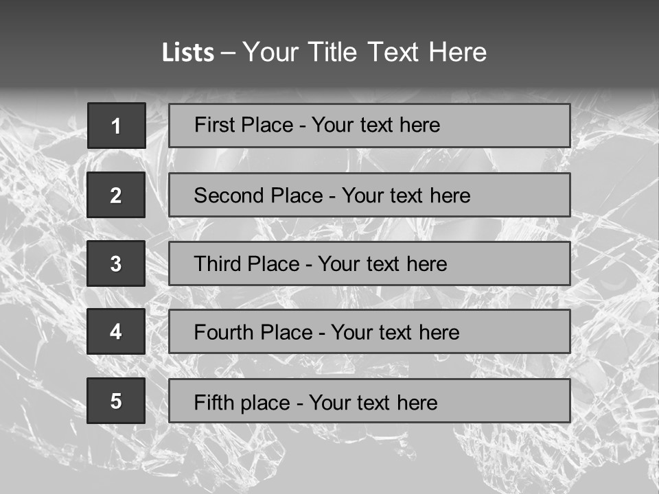 Reflection Vandalism Demolished PowerPoint Template