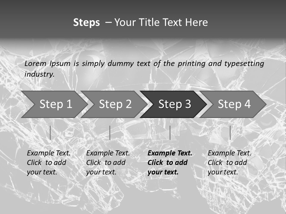 Reflection Vandalism Demolished PowerPoint Template