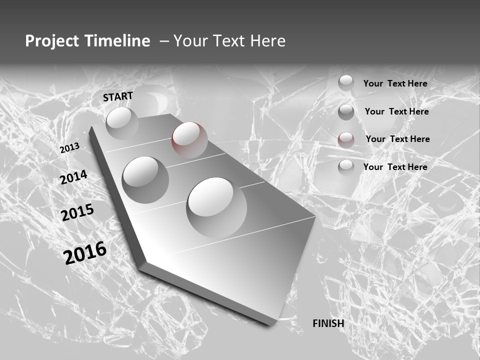 Reflection Vandalism Demolished PowerPoint Template