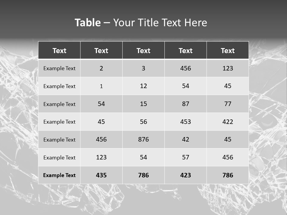 Reflection Vandalism Demolished PowerPoint Template