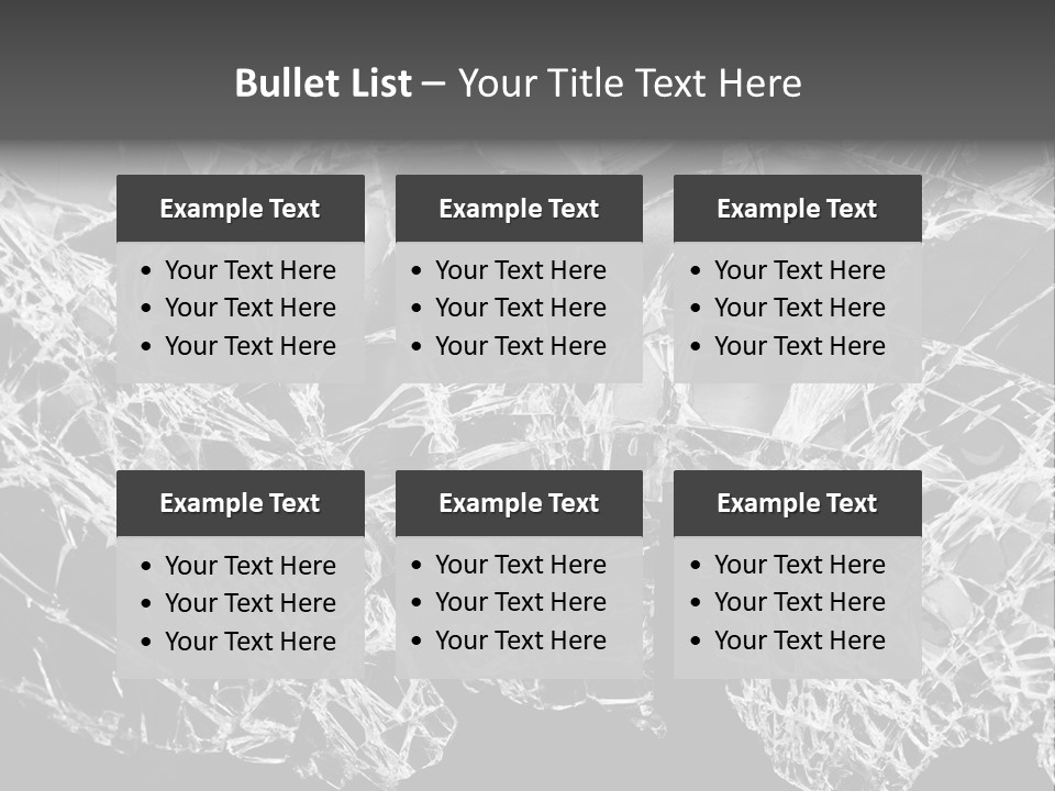 Reflection Vandalism Demolished PowerPoint Template