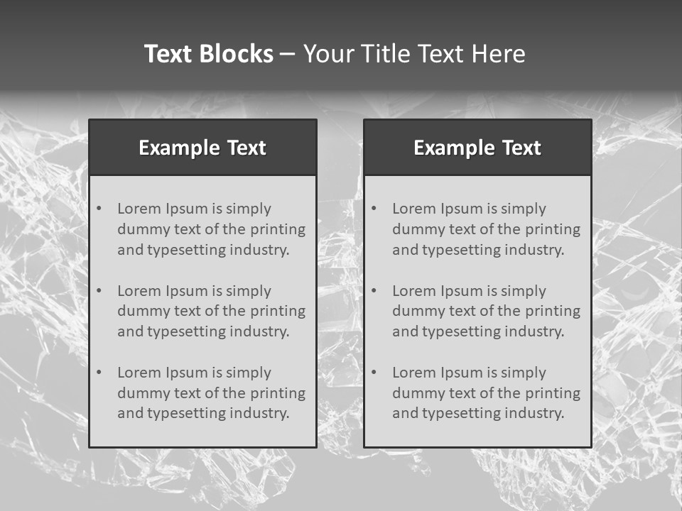 Reflection Vandalism Demolished PowerPoint Template