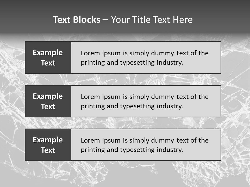 Reflection Vandalism Demolished PowerPoint Template