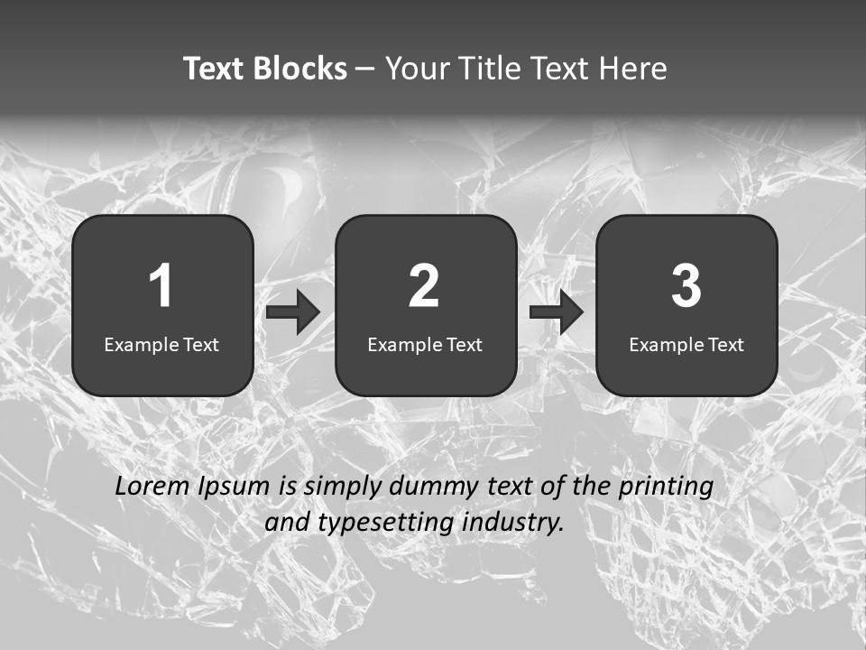 Reflection Vandalism Demolished PowerPoint Template