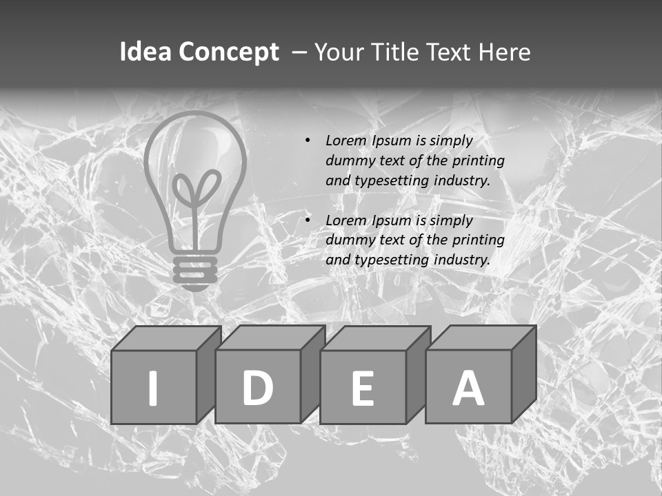 Reflection Vandalism Demolished PowerPoint Template