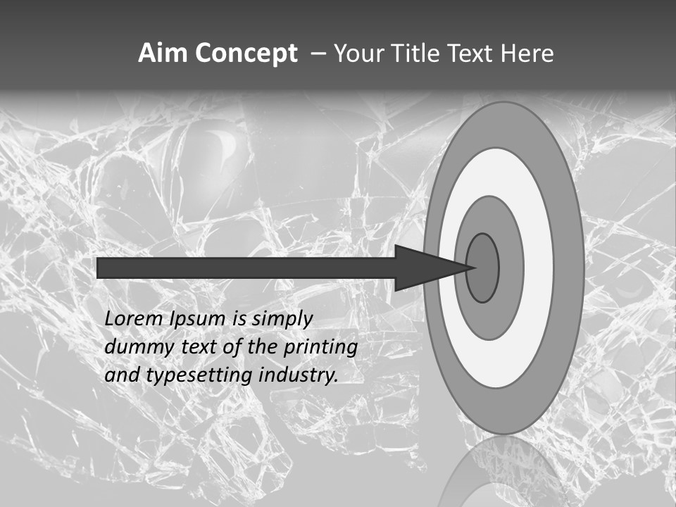 Reflection Vandalism Demolished PowerPoint Template