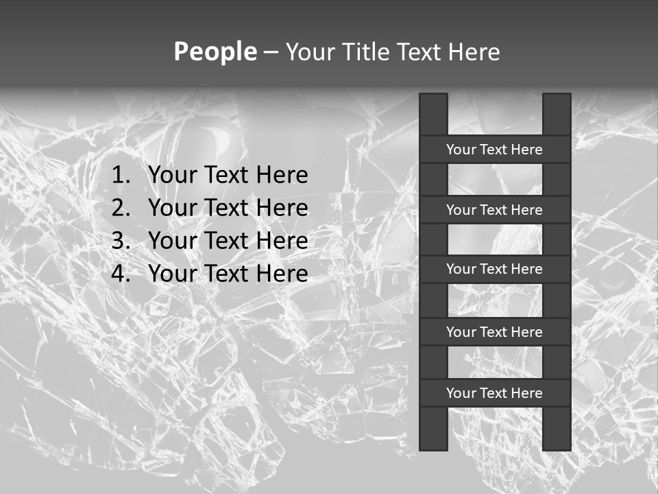 Reflection Vandalism Demolished PowerPoint Template