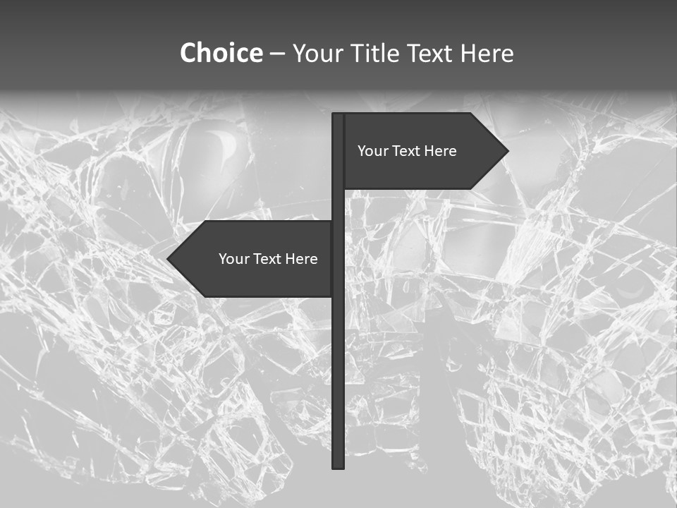 Reflection Vandalism Demolished PowerPoint Template