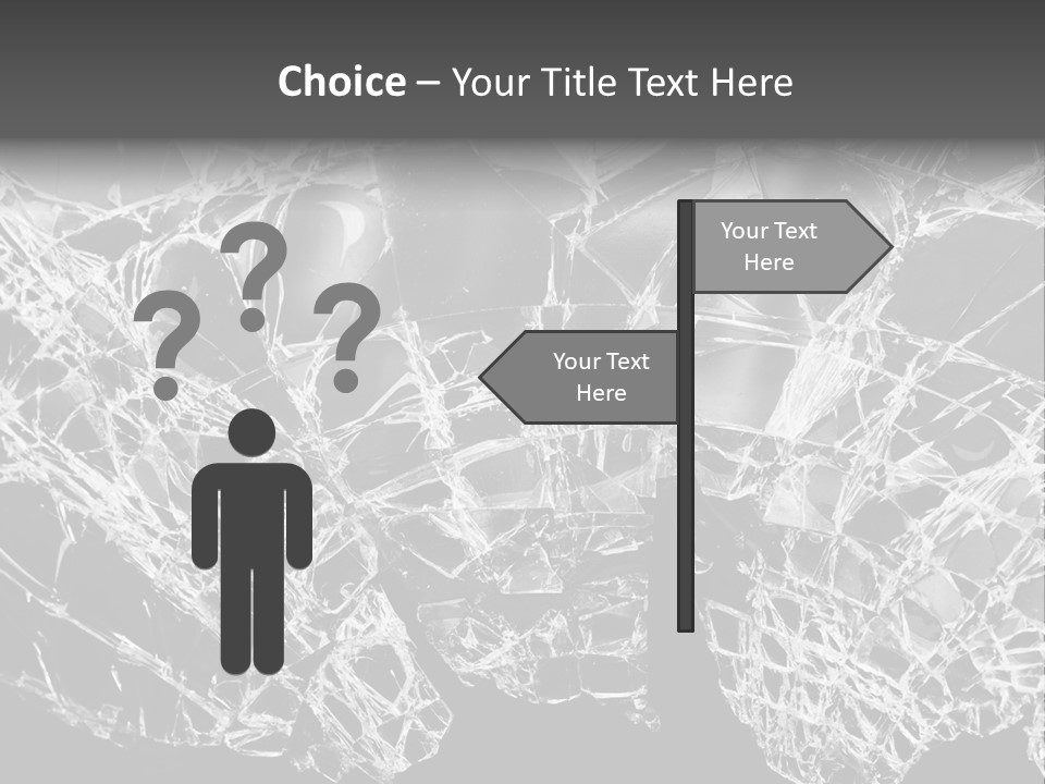 Reflection Vandalism Demolished PowerPoint Template