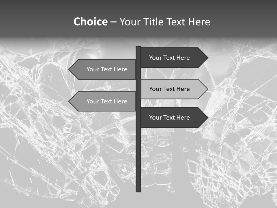 Reflection Vandalism Demolished PowerPoint Template