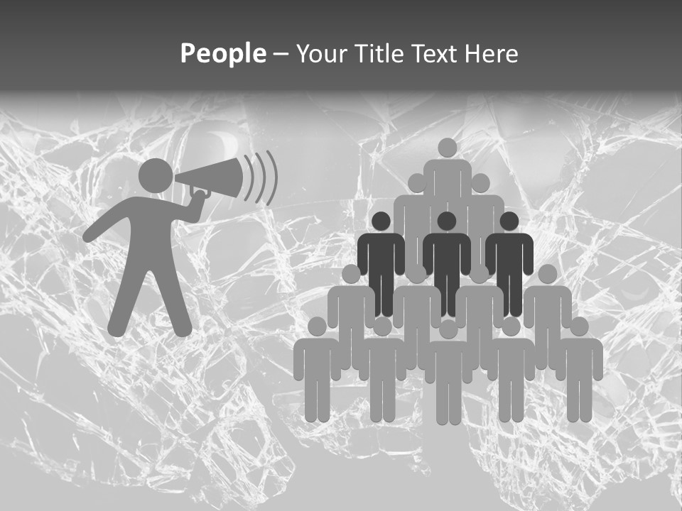 Reflection Vandalism Demolished PowerPoint Template