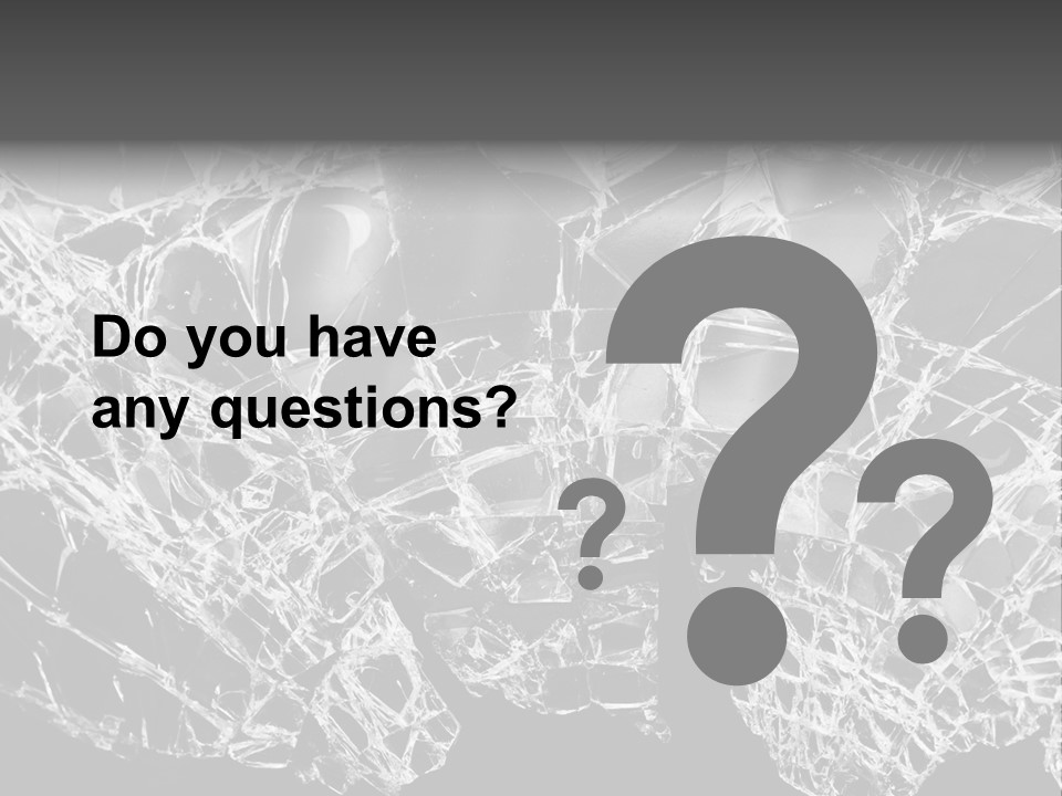 Reflection Vandalism Demolished PowerPoint Template