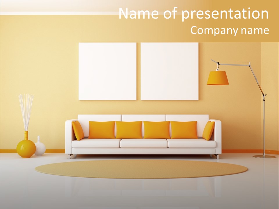 Horizontal Contemporary Minimalist PowerPoint Template