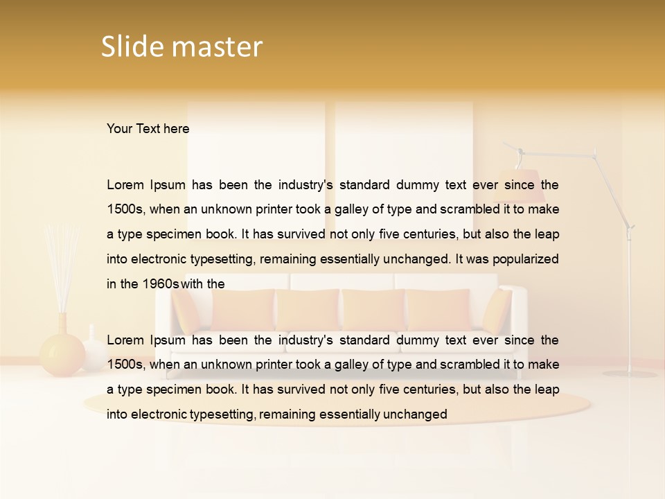 Horizontal Contemporary Minimalist PowerPoint Template