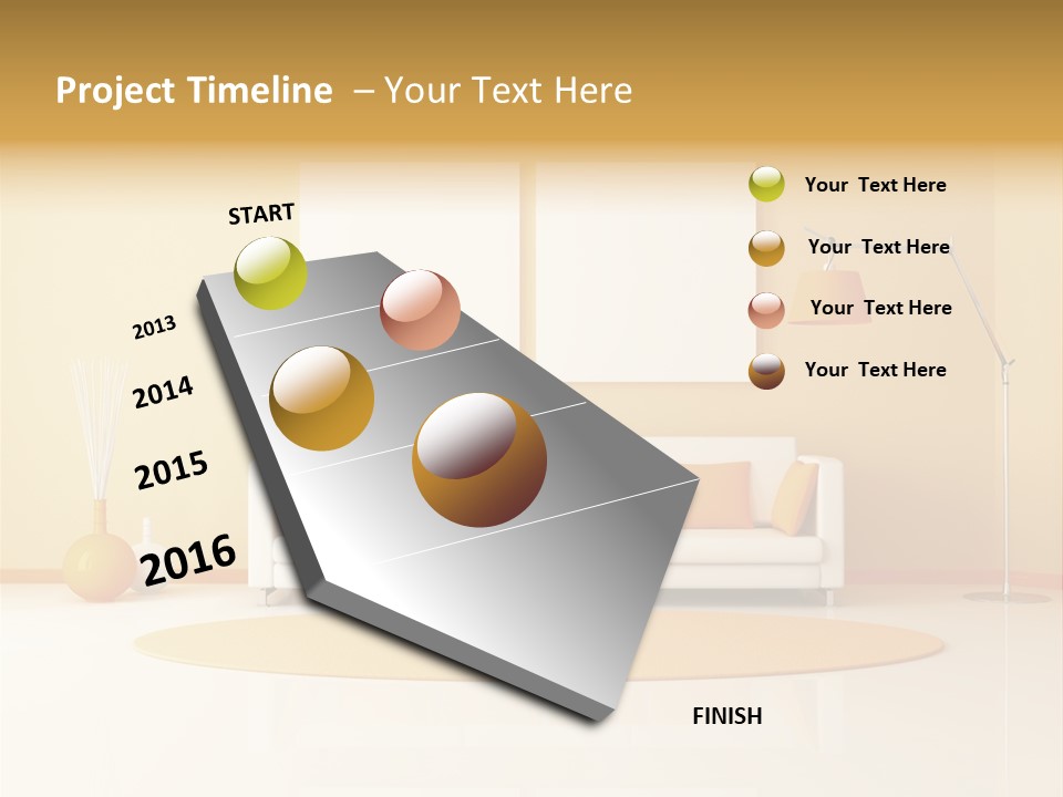 Horizontal Contemporary Minimalist PowerPoint Template