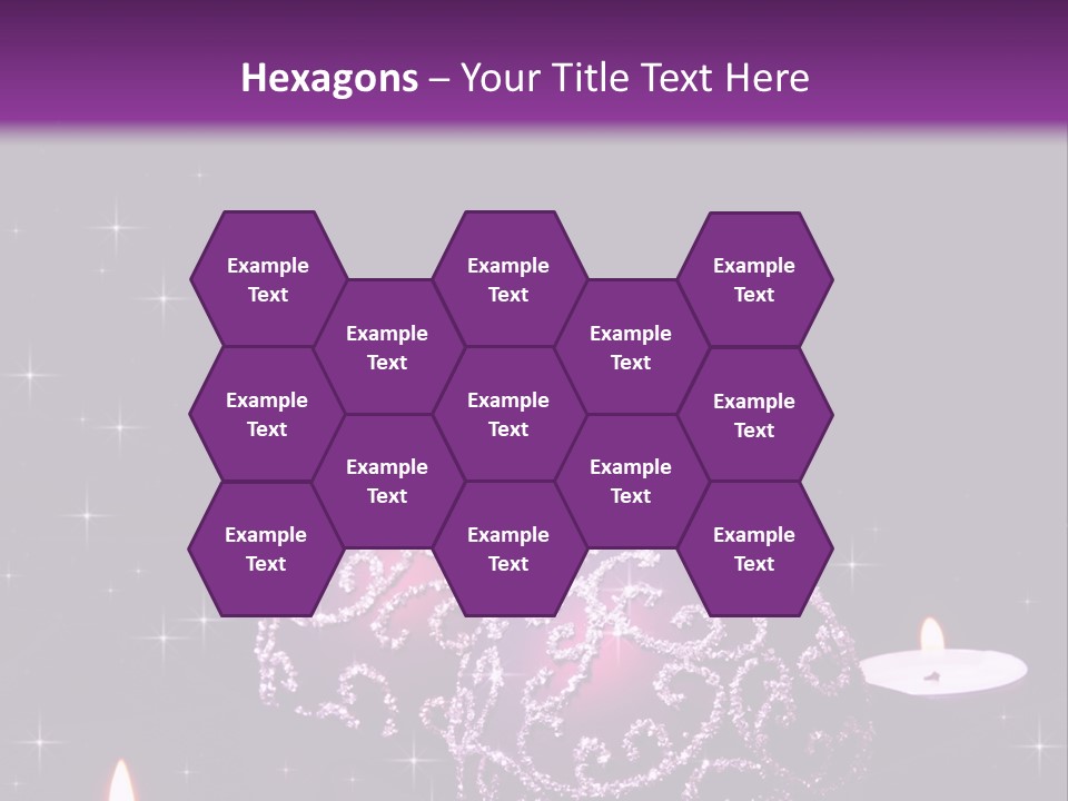 Card Violet White PowerPoint Template