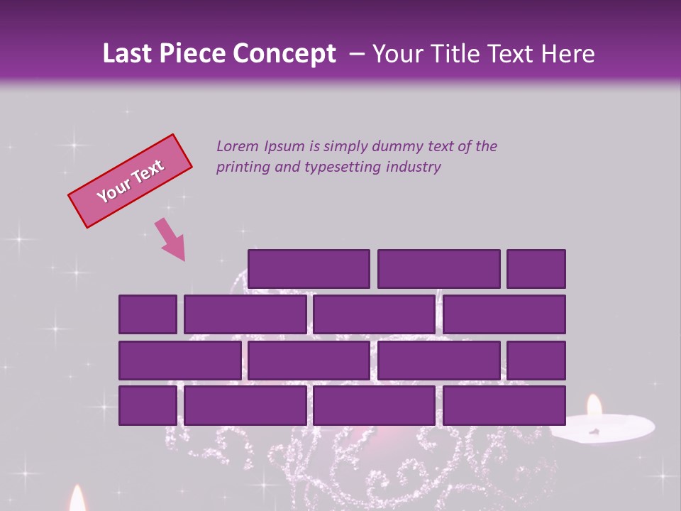 Card Violet White PowerPoint Template