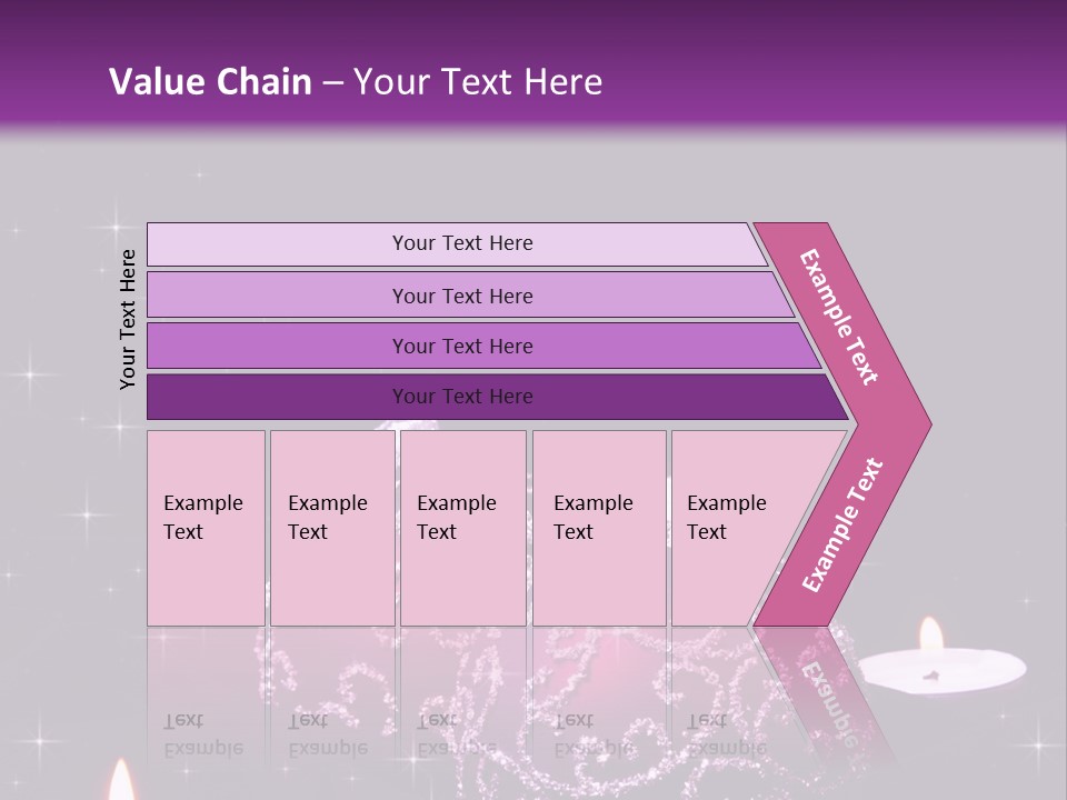 Card Violet White PowerPoint Template