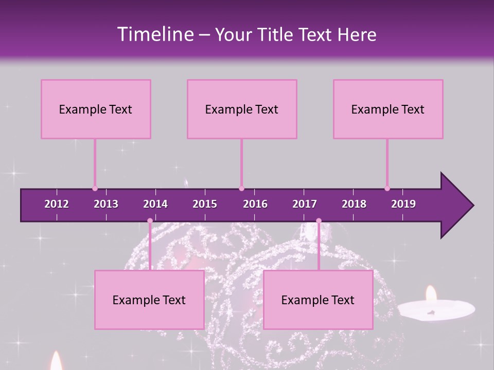 Card Violet White PowerPoint Template