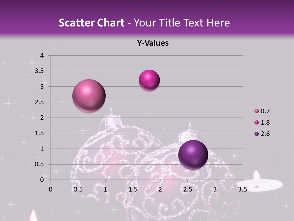 Card Violet White PowerPoint Template