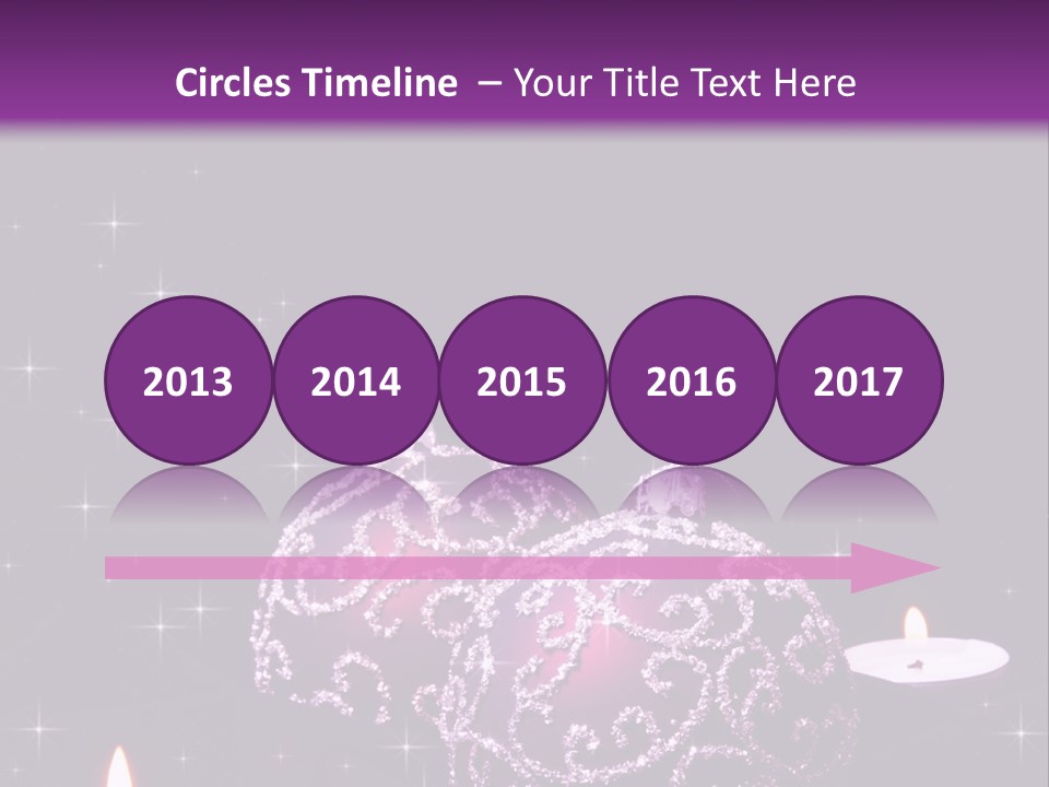 Card Violet White PowerPoint Template