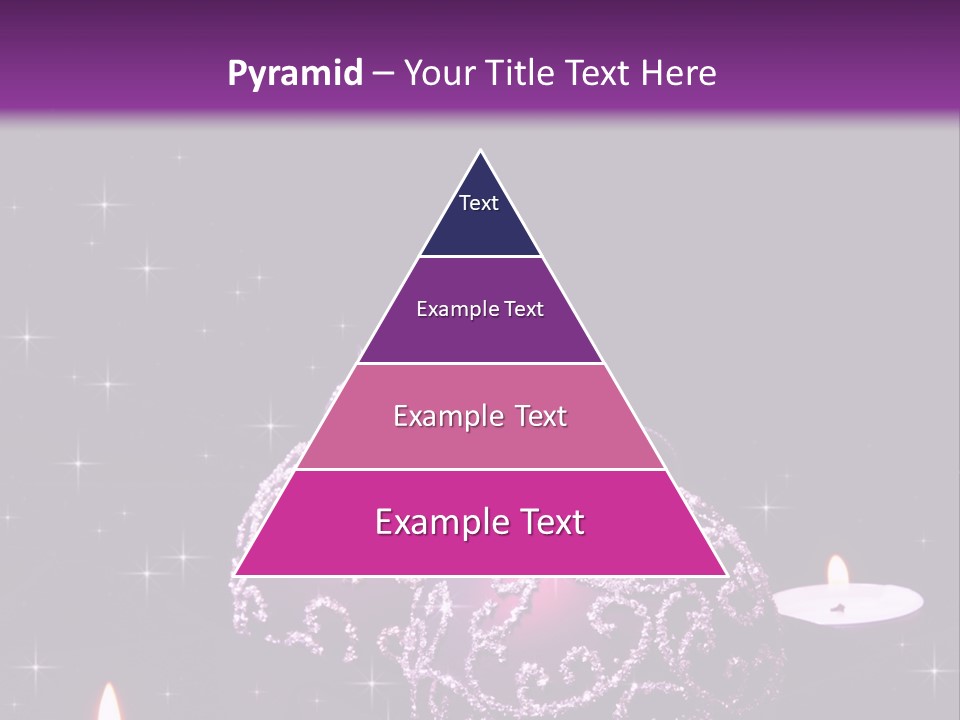 Card Violet White PowerPoint Template