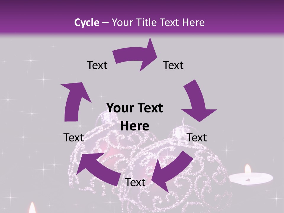 Card Violet White PowerPoint Template
