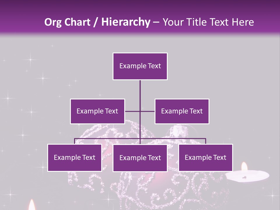Card Violet White PowerPoint Template