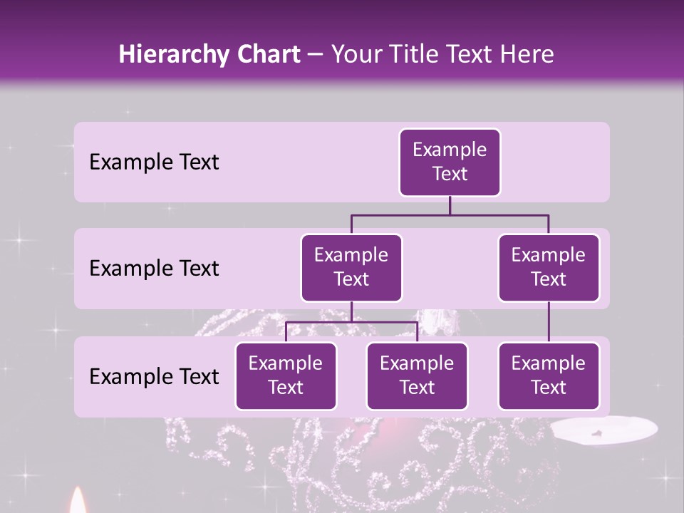 Card Violet White PowerPoint Template