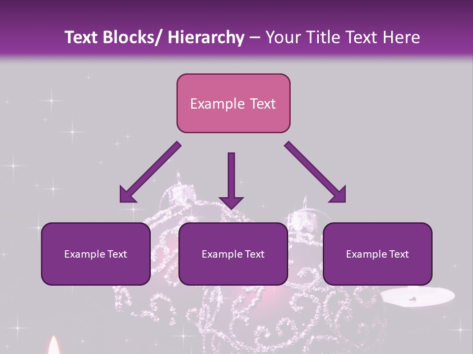 Card Violet White PowerPoint Template