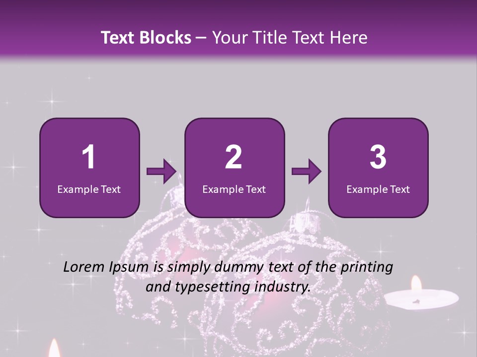 Card Violet White PowerPoint Template