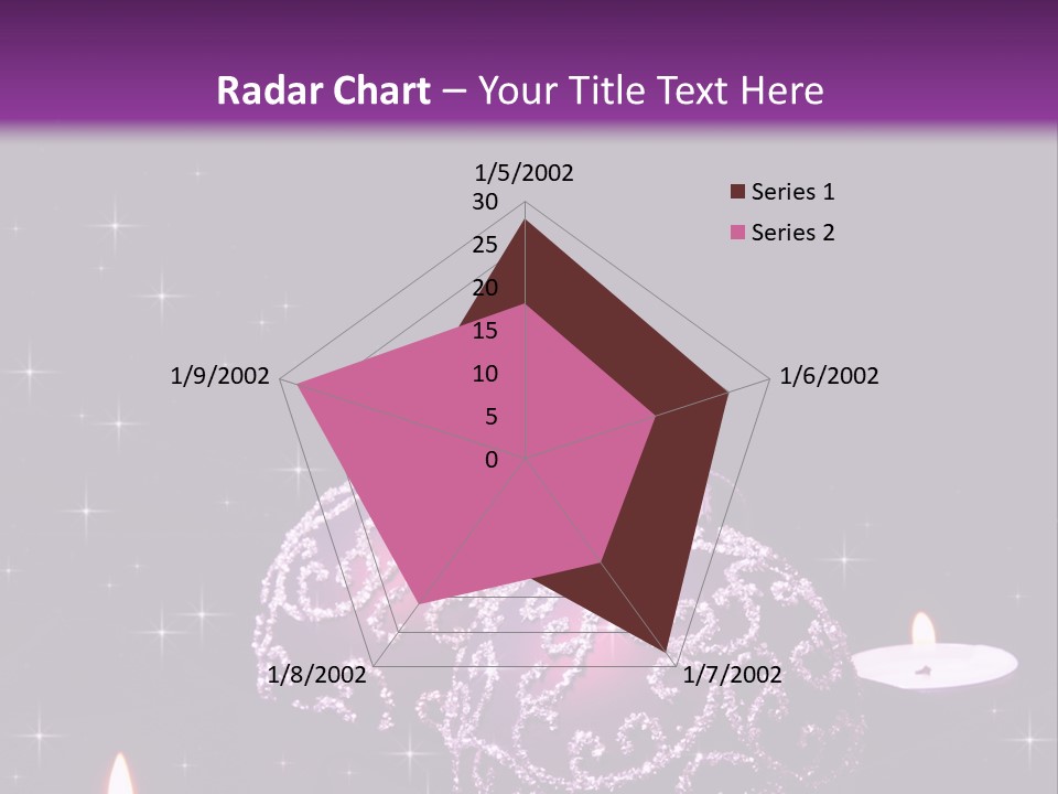 Card Violet White PowerPoint Template