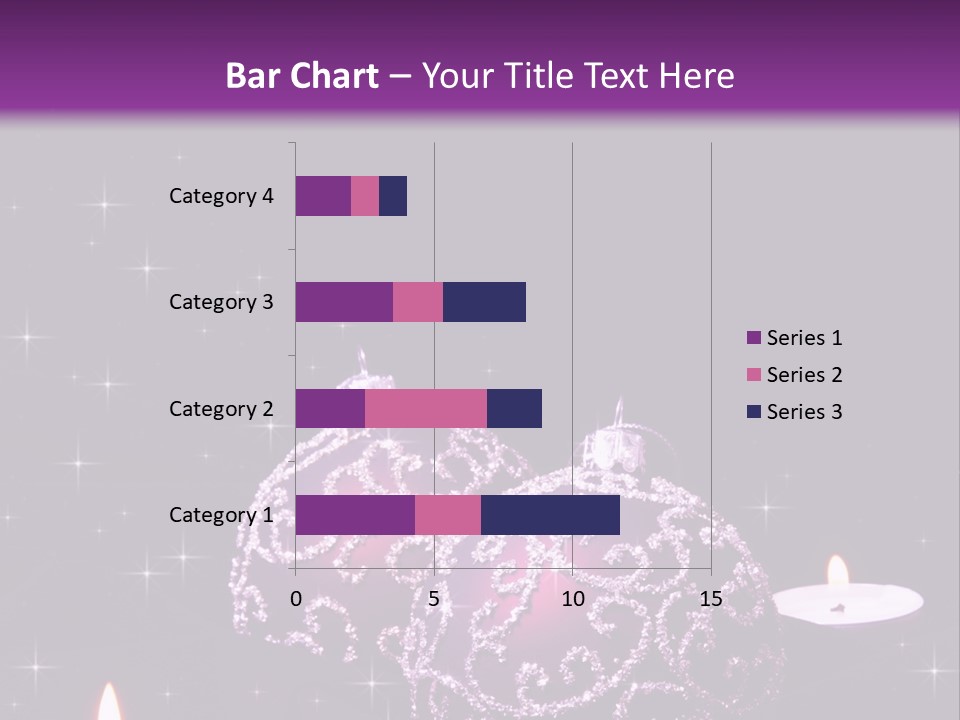 Card Violet White PowerPoint Template