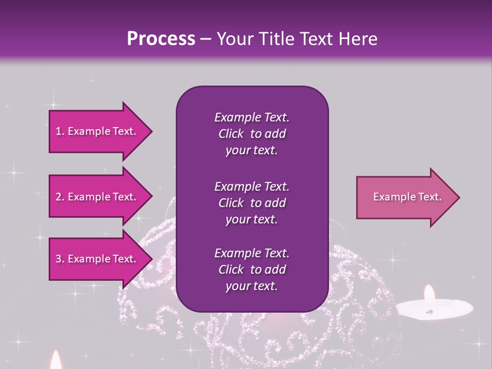 Card Violet White PowerPoint Template