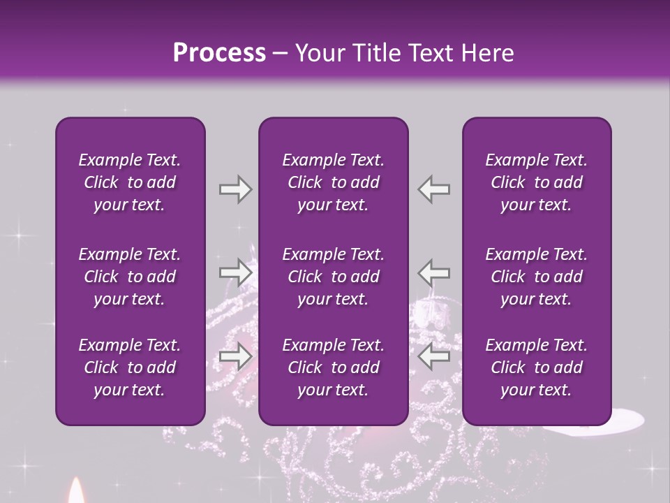 Card Violet White PowerPoint Template