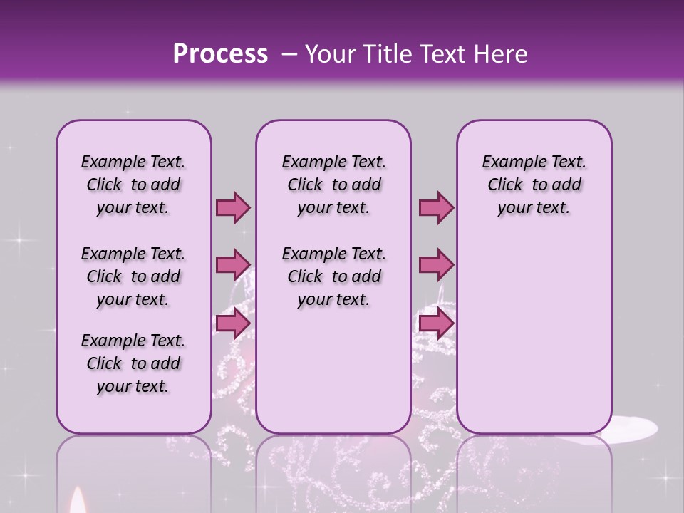 Card Violet White PowerPoint Template