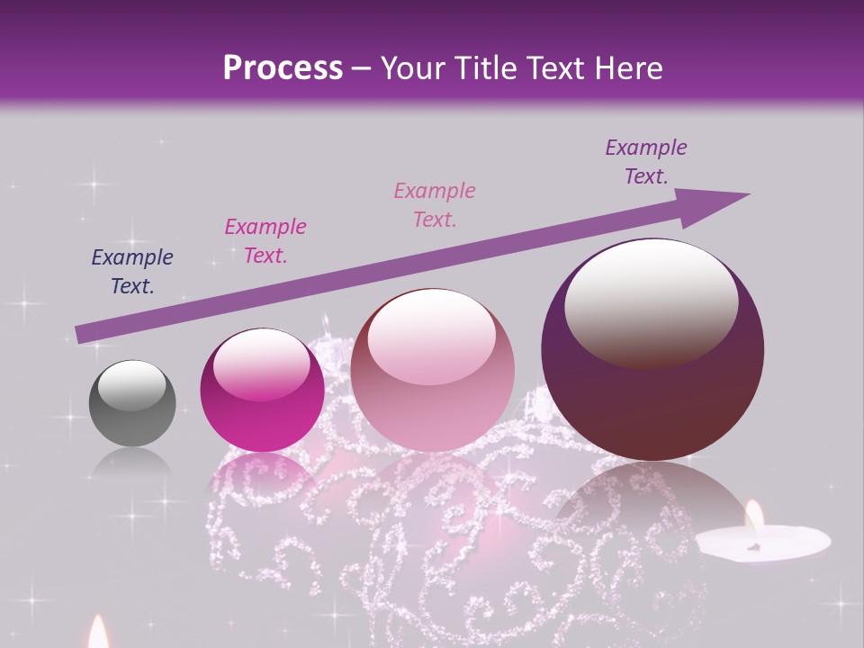 Card Violet White PowerPoint Template